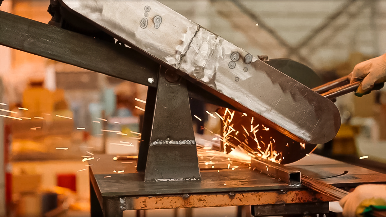 Резка газом и вулканитом