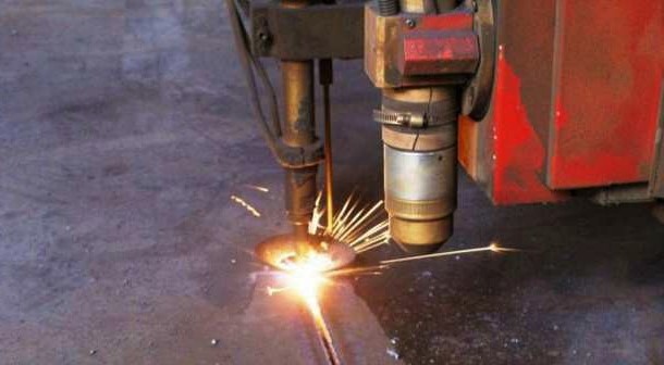 Резка газом и вулканитом